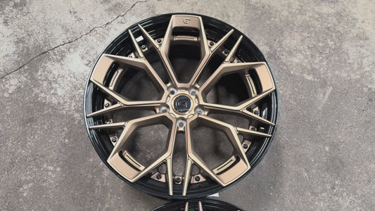 New 20x8.5 ET30 20x10 ET40 G Forged GF11 (4 wheel) 5x112 Black Bronze