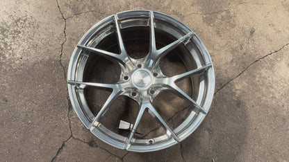 New 18x8.5 ET42 Lenso Jager Dyna Rim (4 wheel) High Gloss Polish 5x114.3