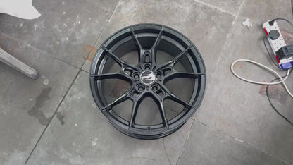 New 17X7.5 ET40 Hotwheels HW02 Rim (4 wheel) Matt Black 5X100