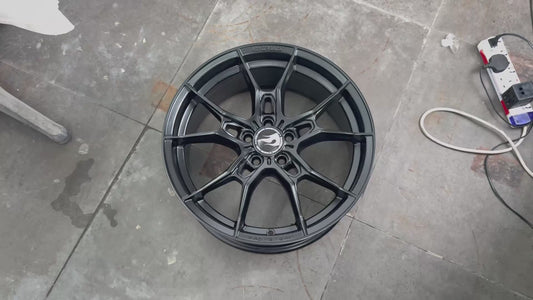 New 17X7.5 ET40 Hotwheels HW02 Rim (4 wheel) Matt Black 5X100