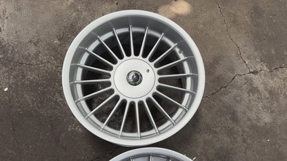 New 18x8.5J ET13 18x9.5J ET20 (4 wheels) Alpina Mercedes Gloss Metallic Silver 5X112