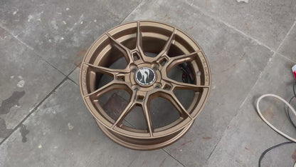 New 15X6.5 ET40 Hotwheels HW02 Rim (4 wheel) Matt Bronze 4X100