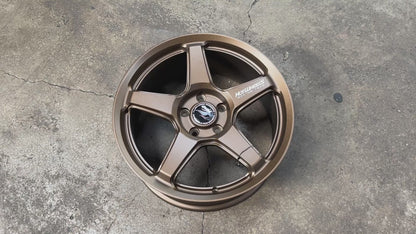 New 18x8 ET42 Hotwheels HW01 Flow Formed Rim Racing Bronze 5x112