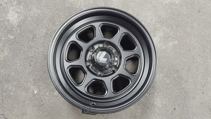 New 17X8.5 ET0 Lenso MX Haraz Rim (4 wheel) Black 6X139.7