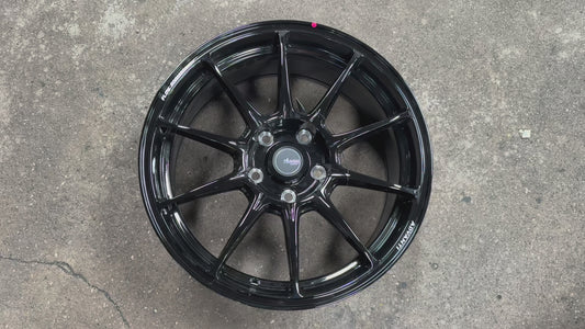 New 17X8 ET40 Advanti Aria Rim (4 wheel) Black 5X114.3