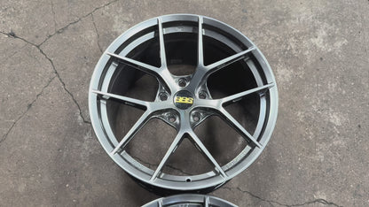 New 20x9 ET48 20x11.5 ET62 Overdrive Forged BBS FIR Design (4 wheel) 5x130 Hyper Black