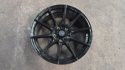 New 17x8 ET40 Advanti Storm S1 Rim (4 wheel) Black 5x114.3