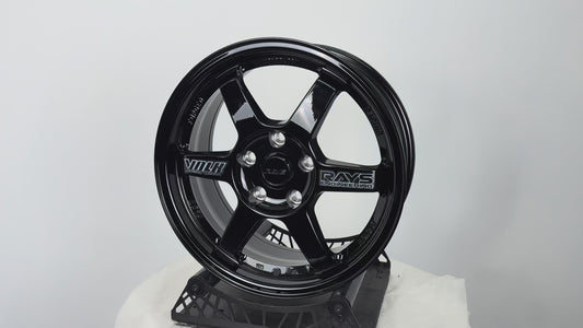 New 16X7 ET40 JA Rays TE37 Rim (4 wheel) Gloss Black 5X114.3