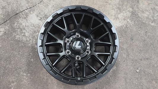 New 16x8.5 ET0 Lenso CEZAR Rim (4 wheel) Black 6x139.7