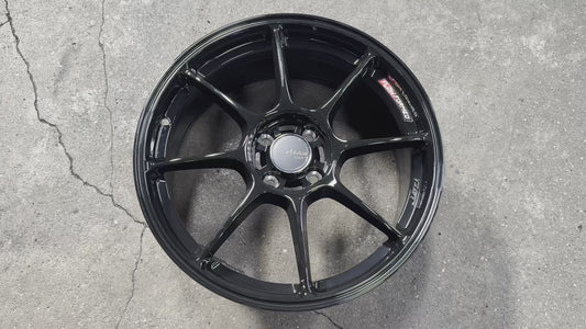 New 17X7.5 ET40 Advanti Blizzard Rim (4 wheel) Gloss Black 4X100