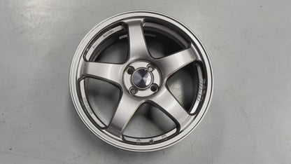 Enkei Racing PF05 17x7 ET45 4x100 Dark Silver Flow Formed Wheels (Set of 4)