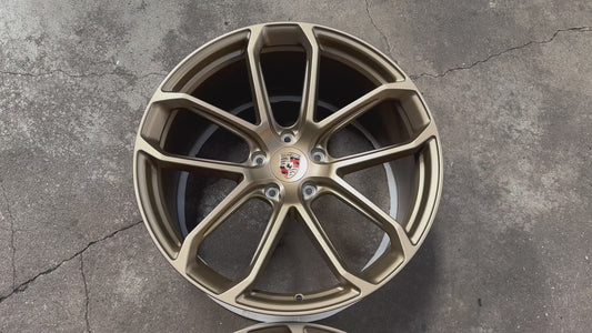 New 22x10 ET48 22x11.5 ET61 Overdrive Forged Porsche Cayenne GTS Matte Bronze 5x130 (4 wheels)