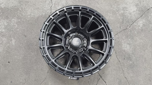 New 17X9 ET-12 Lenso Dinero Rim (4 wheel) Matt Black 6X139.7