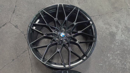 New 20x8.5 ET26 20x9.5 ET37 BMW Style 1000M (4 wheel) 5x112 Gloss Black