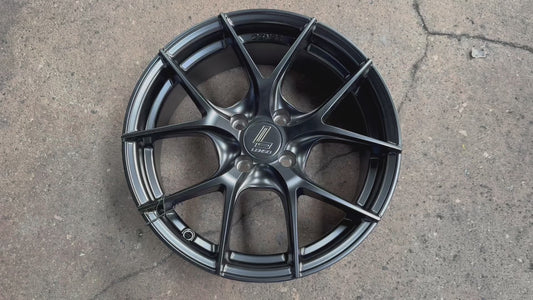 New 16X7 ET35 Lenso Jager Dyna Rim (4 wheel) Matt Black 4X100
