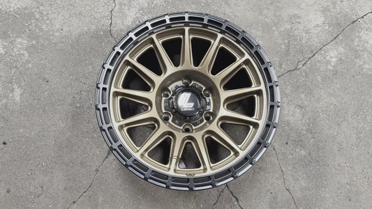 New 17X9 ET-12 Lenso Dinero Rim (4 wheel) Matt Bronze 6X139.7