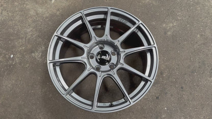 New 18 SSR GTX01 Japan Rim (4 wheel) Dark Silver 5x112