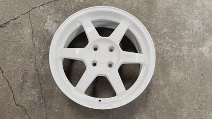 New 16X7 ET40 AOW TE37 Rim (4 wheel) Gloss White 4X100