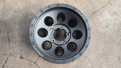 New 16x8 ET-10 Lenso Max 1 Rim (5 wheel) Black 5x139.7 (5 pcs)