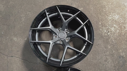 New 20x8.5 ET30 20x10 ET40 G Forged GF01 (4 wheel) 5x112 Matt Gunmetal