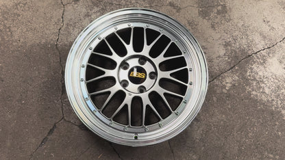NEW 18X8 ET42 AOW LM Flow Formed Rim (4 Wheel) Hyper Black Polished Lip 5X112
