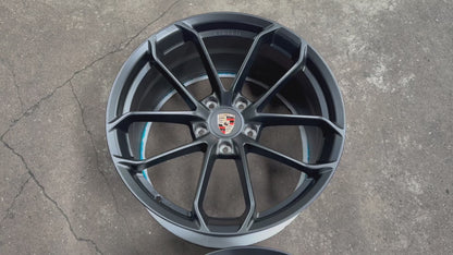 New 20x8.5 ET48 20x10.5 ET43 Overdrive Forged GT4 Porsche (4 wheel) 5x130 Matte Black