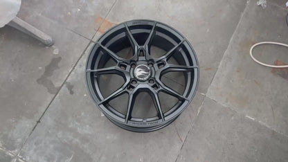 New 16X7 ET40 Hotwheels HW02 Rim (4 wheel) Matt Black 4X100