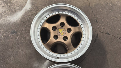 New 18x8 ET50 18x9.5 ET50 H20 Porsche Carrera Classic (4 wheels) BRONZE 5X130