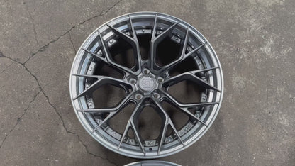 New 20x8.5 ET30 20x10 ET40 G Forged GF09 (4 wheel) 5x114.3 Matt Gunmetal