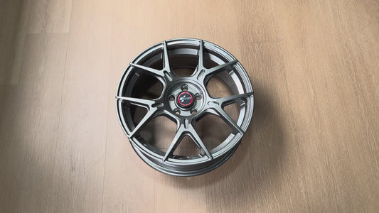 New 17X7 ET42 Raxer EP-L1 Rim (4 wheel) Gloss Grey 5X100
