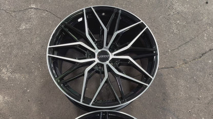New 20x8.5 ET30 20x10 ET38 Varro VD40X (4 wheel) 5x112 Gloss Black