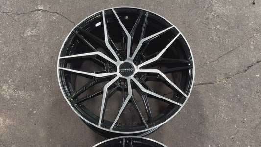 New 20x8.5 ET30 20x10 ET38 Varro VD40X (4 wheel) 5x112 Gloss Black