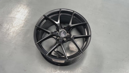 NEW 18X8.5 ET35 Lenso Jager Dyna Rim (4 wheel) Satin Black 5X100