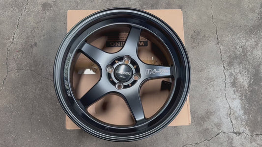 New 17 Lenso D1SF Rim (4 wheel) Black 4X100