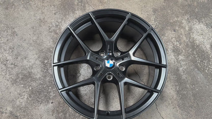 New 18X8 ET32 18X9 ET37 JA BMW Style 554M (4 wheels) Black 5X120
