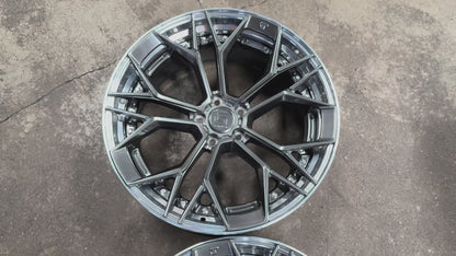 New 20x8.5 ET30 20x10 ET40 G Forged GF11 (4 wheel) 5x112 Hyper Dark