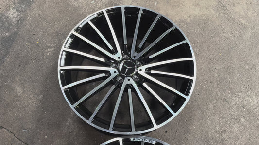 New 20x8.5 ET30 20x9.5 ET38 AMG Multispoke (4 wheel) 5x112 Gloss Black PF