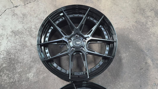 New 20x8.5 ET30 20x10 ET40 W2 W2C (4 wheel) 5x112 Black