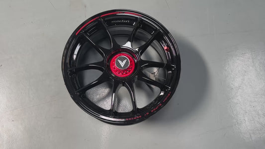 NEW 15x7 ET35 Lenso VNK Rim (4 wheel) 4X100 Black