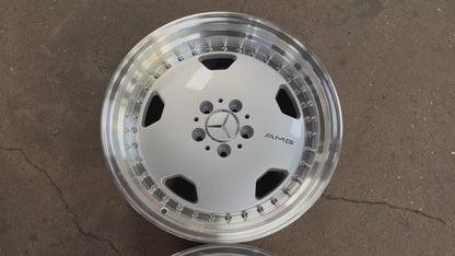 New 18x8.5 ET18 18x9.5 ET20 Mercedes AERO CLASSIC Staggered 5x112 Silver Polished Lips + 20 pcs Wheel Bolts