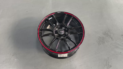 New 17x7.5 ET40 Advanti Ameros (4 wheel) 5x114.3 Black RED