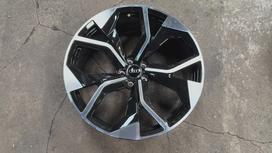 New 22x10 ET28 Overdrive Forged AUDI RS Q8 Rim (4 wheel) Black 5x112