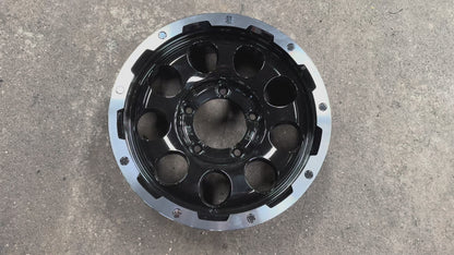 New 15 LEHRMEISTER LMG CS-9 Rim (5 wheel) Black Polished 5x139.7 (5 pcs)
