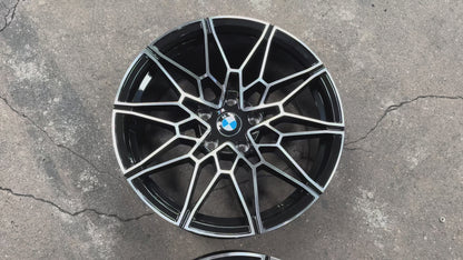 New 18X8J ET32 18X9J ET37 BMW Style 826M (4 wheels) Black Polished 5X120