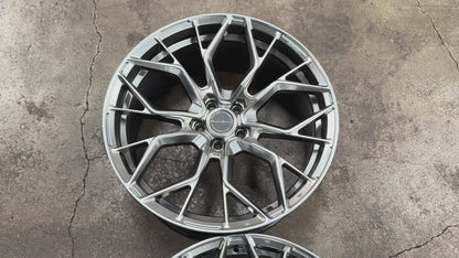 New 20x9 ET25 20x10 ET35 Brixton Forged RF10 (4 wheel) 5x112 Diamond Black