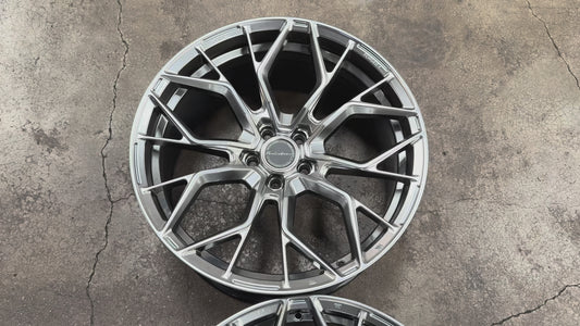 New 20x9 ET25 20x10 ET35 Brixton Forged RF10 (4 wheel) 5x112 Diamond Black