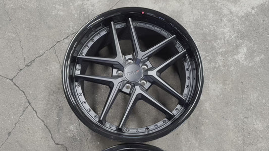 New 20x8.5 ET32 20x10 ET40 TSW Premio (4 wheel) 5x112 Black