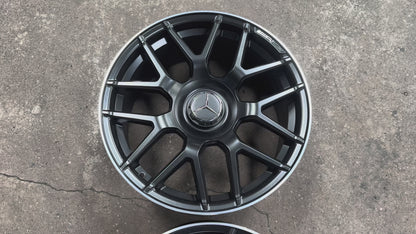 New 18x8 ET42 18x9 ET45 Mercedes AMG (4 wheels) BLACK 5X112