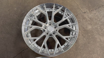 New 20x8.5 ET30 20x10 ET40 G Forged GF09 (4 wheel) 5x114.3 Silver