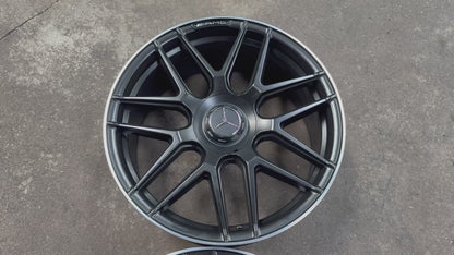 New 20x8.5 ET38 20x9.5 ET43 Mercedes AMG Design (4 wheel) 5x112 Matt Black